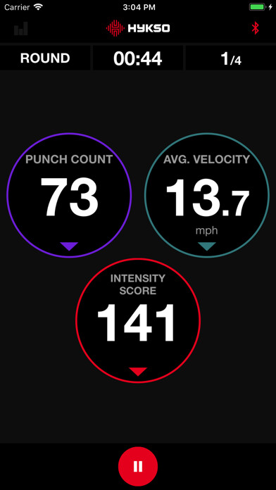 Emulate iPhone app Hykso: Wearable Punch Trackers using MyAndroid Emulate iPhone app Hykso: Wearable Punch Trackers using MyAndroid