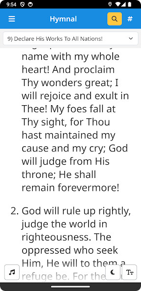 Emulate iPhone app Hymnal using MyAndroid Emulate iPhone app Hymnal using MyAndroid