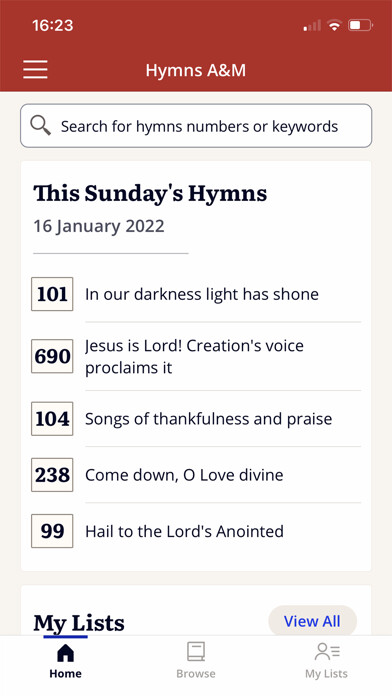 Run android online APK Hymns Ancient  Modern from MyAndroid or emulate Hymns Ancient  Modern using MyAndroid