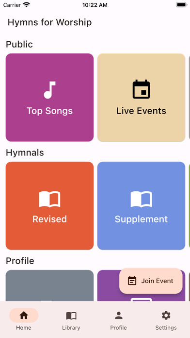 Emulate iPhone app Hymns for Worship using MyAndroid