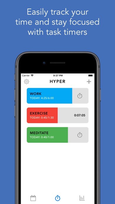 Emulate iPhone app Hyper - Focus Time Tracker using MyAndroid Emulate iPhone app Hyper - Focus Time Tracker using MyAndroid