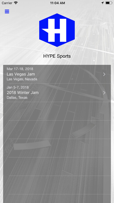 Emulate iPhone app HYPE Sports Events using MyAndroid