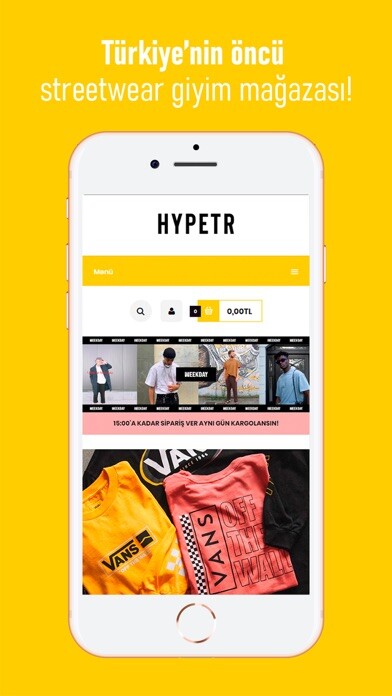 Emulate iPhone app Hypetr - Streetwear Store using MyAndroid Emulate iPhone app Hypetr - Streetwear Store using MyAndroid