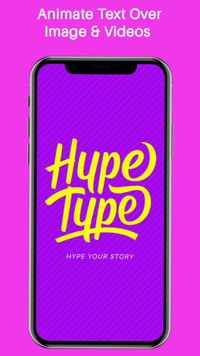 Emulate iPhone app Hype-Type: Moving Text Photo-s using MyAndroid