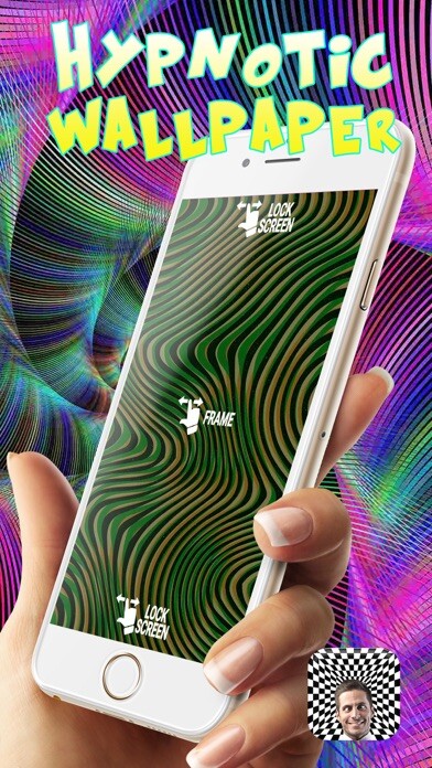 Emulate iPhone app Hypnotic Wallpaper using MyAndroid