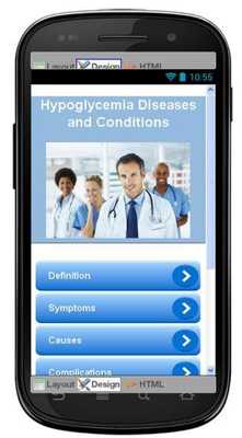 Emulate Android APK Hypoglycemia Information