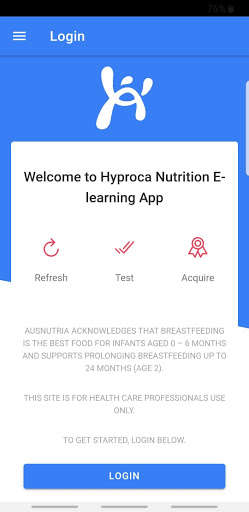 Run android online APK Hyproca Nutrition E-Learning from MyAndroid or emulate Hyproca Nutrition E-Learning using MyAndroid
