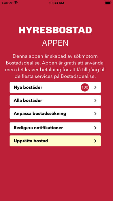 Emulate iPhone app Hyresbostad Appen using MyAndroid Emulate iPhone app Hyresbostad Appen using MyAndroid