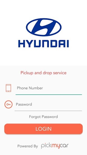 Run android online APK Hyundai - Pickup  Drop Services from MyAndroid or emulate Hyundai - Pickup  Drop Services using MyAndroid
