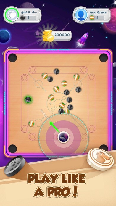 Emulate iPhone app HZM Carrom using MyAndroid