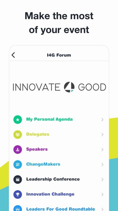 Emulate iPhone app I4G - Innovate4Good using MyAndroid