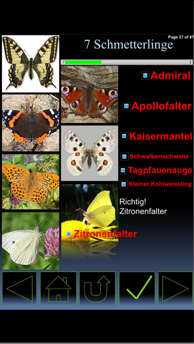 Emulate iPhone app i7Sachen Quiz deutsch using MyAndroid