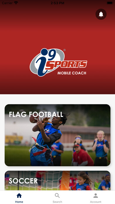 Emulate iPhone app i9 Sports Mobile Coach using MyAndroid