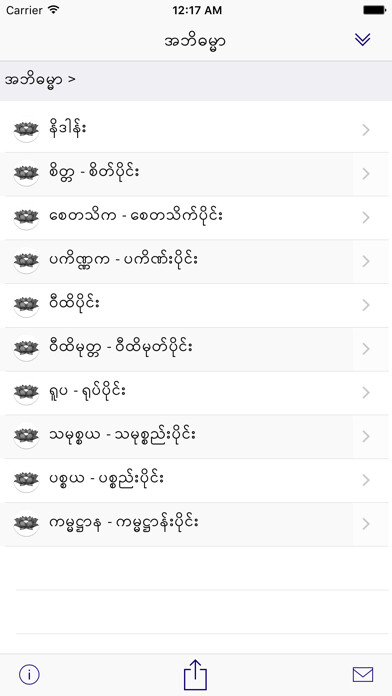 Emulate iPhone app iAbhidhamma using MyAndroid Emulate iPhone app iAbhidhamma using MyAndroid