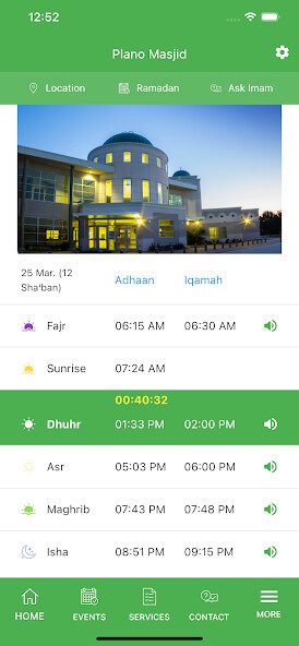Emulate iPhone app IACC Masjid using MyAndroid Emulate iPhone app IACC Masjid using MyAndroid
