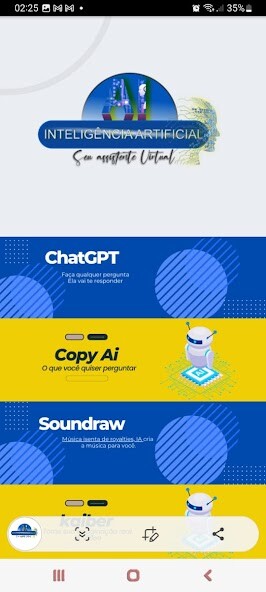 Run android online APK IA - Inteligncia Artificial from MyAndroid or emulate IA - Inteligncia Artificial using MyAndroid