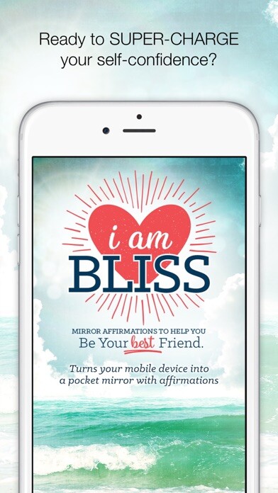 Emulate iPhone app I Am Bliss Mirror Affirmations using MyAndroid