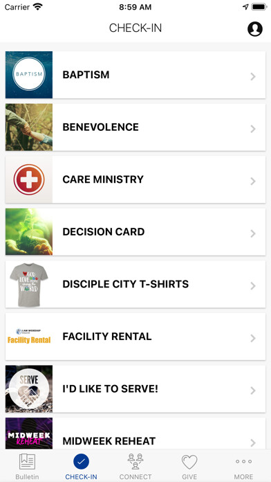 Emulate iPhone app I AM Worship Church using MyAndroid