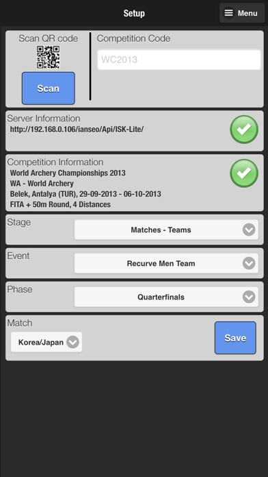 Emulate iPhone app Ianseo Scorekeeper using MyAndroid Emulate iPhone app Ianseo Scorekeeper using MyAndroid