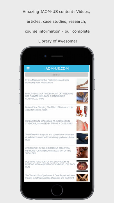 Emulate iPhone app IAOM-US Library of Awesome using MyAndroid