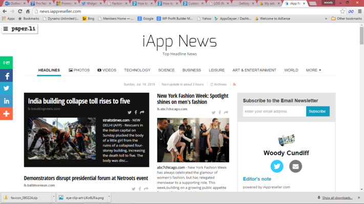 Emulate Android APK iApp News