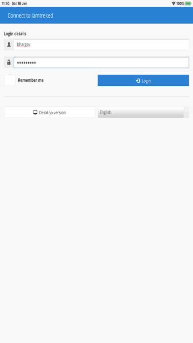 Emulate iPhone app IAT60 Tracking Viewer using MyAndroid