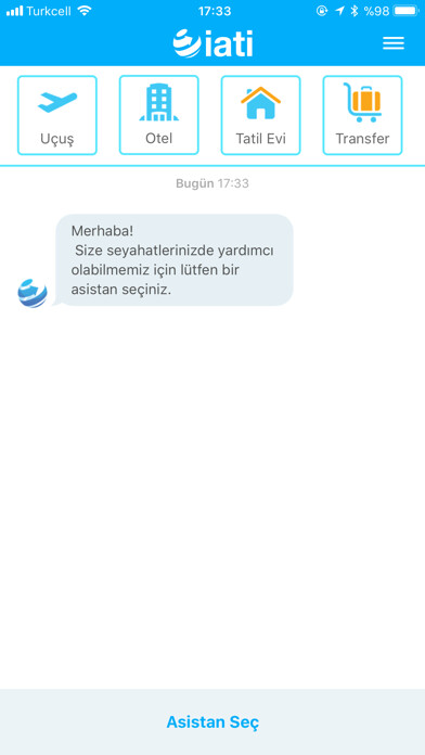 Emulate iPhone app IATI Travel Assistant using MyAndroid