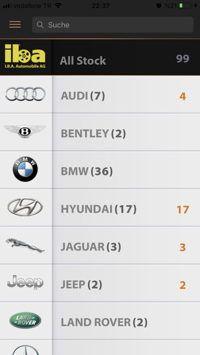 Emulate iPhone app I.B.A. Automobile using MyAndroid