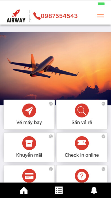 Emulate iPhone app iBay:Săn Vé máy bay,khách sạn using MyAndroid