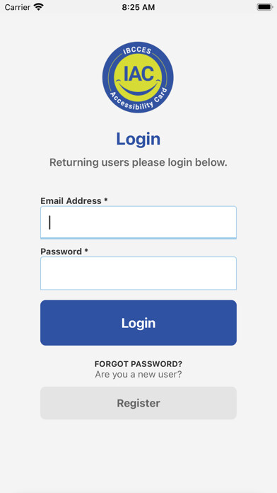 Emulate iPhone app IBCCES Accessibility Card using MyAndroid Emulate iPhone app IBCCES Accessibility Card using MyAndroid