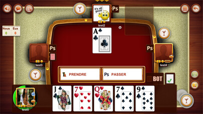 Emulate iPhone app iBelote - Belote et Coinche using MyAndroid