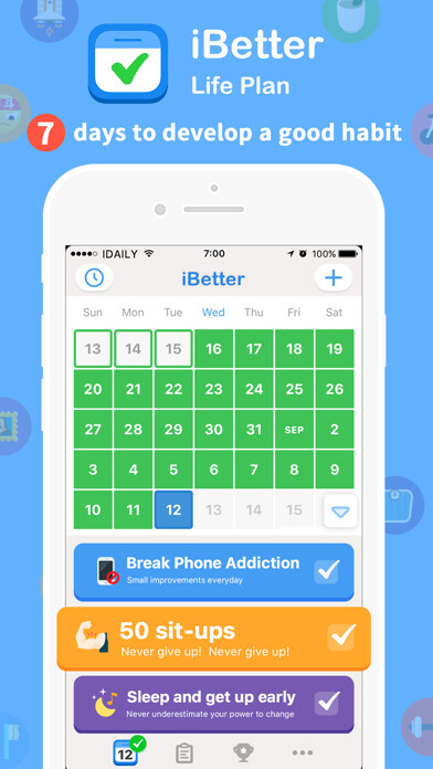 Emulate iPhone app iBetter · Habit Tracker using MyAndroid Emulate iPhone app iBetter · Habit Tracker using MyAndroid