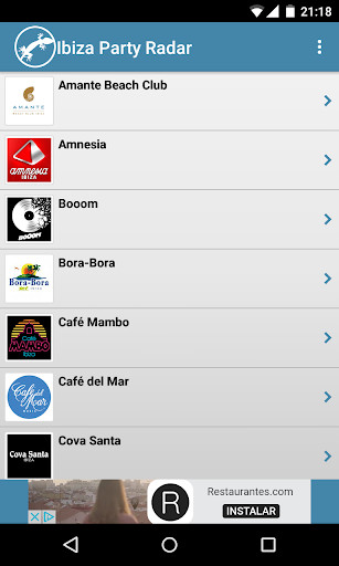 Emulate Android APK Ibiza Party Radar Emulate Android APK Ibiza Party Radar