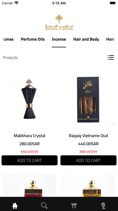 Emulate iPhone app IBRAHIM ALQURASHI Perfumes using MyAndroid Emulate iPhone app IBRAHIM ALQURASHI Perfumes using MyAndroid