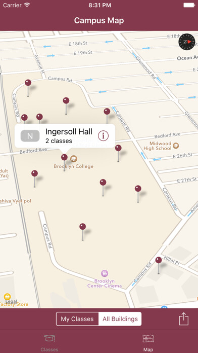 Emulate iPhone app iBrooklyn - The unofficial app for CUNY Brooklyn College students. using MyAndroid