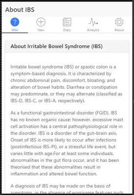 Emulate Android APK IBS Daily Diary and Analyser