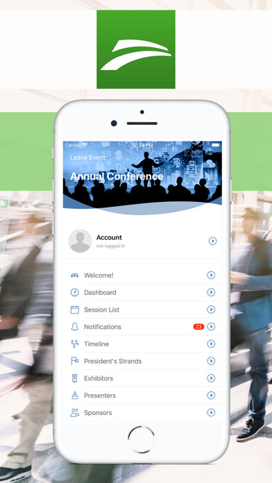 Emulate iPhone app IBTTA Meetings using MyAndroid