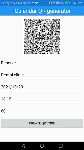 Run android online APK iCalendar QR generator from MyAndroid or emulate iCalendar QR generator using MyAndroid Run android online APK iCalendar QR generator from MyAndroid or emulate iCalendar QR generator using MyAndroid