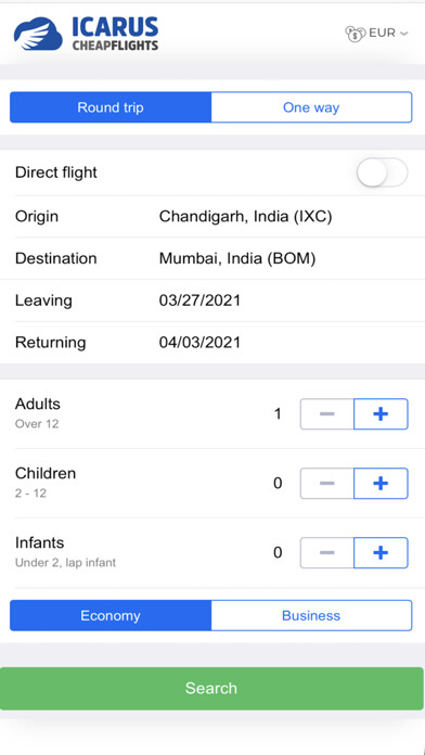 Emulate iPhone app Icarus Cheap Flights using MyAndroid Emulate iPhone app Icarus Cheap Flights using MyAndroid