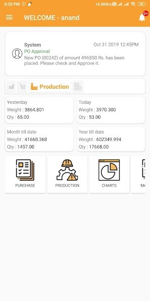 Emulate iPhone app iCast Foundry ERP using MyAndroid Emulate iPhone app iCast Foundry ERP using MyAndroid