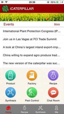 Emulate Android APK iCaterpillar Pesticides Data