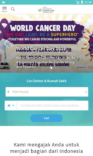 Run android online APK ICCC - Indonesia Cancer Care Community from MyAndroid or emulate ICCC - Indonesia Cancer Care Community using MyAndroid