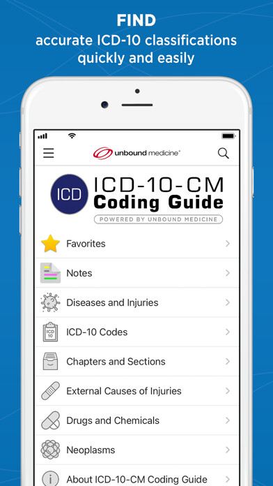 Emulate iPhone app ICD 10 Coding Guide – Unbound using MyAndroid Emulate iPhone app ICD 10 Coding Guide – Unbound using MyAndroid