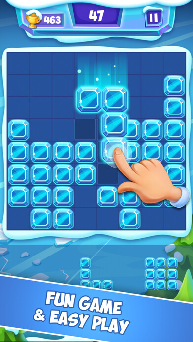 Emulate iPhone app Ice Block Puzzle Game using MyAndroid Emulate iPhone app Ice Block Puzzle Game using MyAndroid