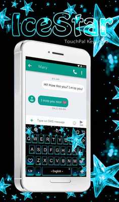 Emulate Android APK Ice Blue Star Keyboard Theme Emulate Android APK Ice Blue Star Keyboard Theme