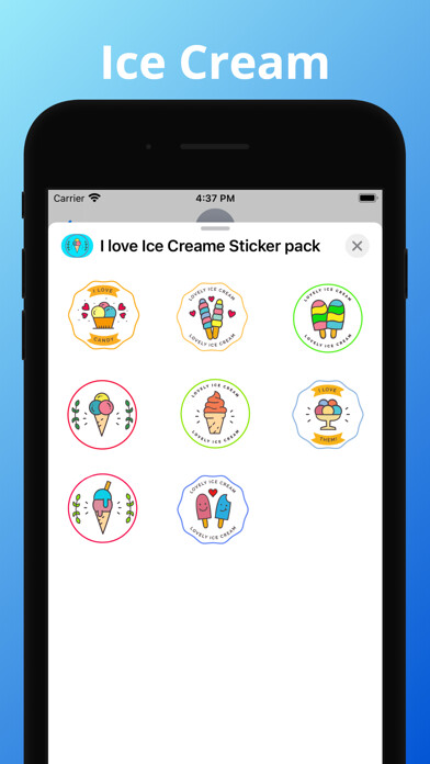 Emulate iPhone app Ice Cream emoji & stickers using MyAndroid Emulate iPhone app Ice Cream emoji & stickers using MyAndroid
