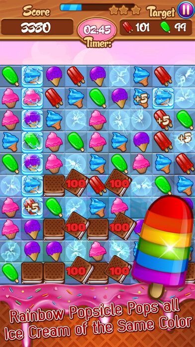 Emulate iPhone app Ice Cream Frenzy: Free Match 3 Game using MyAndroid Emulate iPhone app Ice Cream Frenzy: Free Match 3 Game using MyAndroid