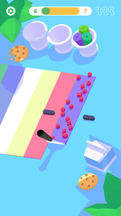 Emulate iPhone app Ice Cream Rolls using MyAndroid