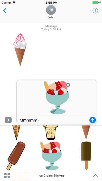 Emulate Android APK Ice Cream Stickers