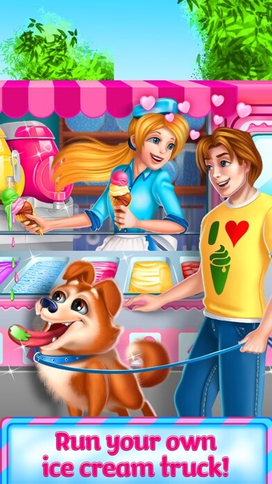 Emulate iPhone app Ice Cream Truck Girl using MyAndroid